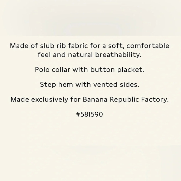 Banana Republic Slub Ribbed Polo Tank - Picture 9 of 11